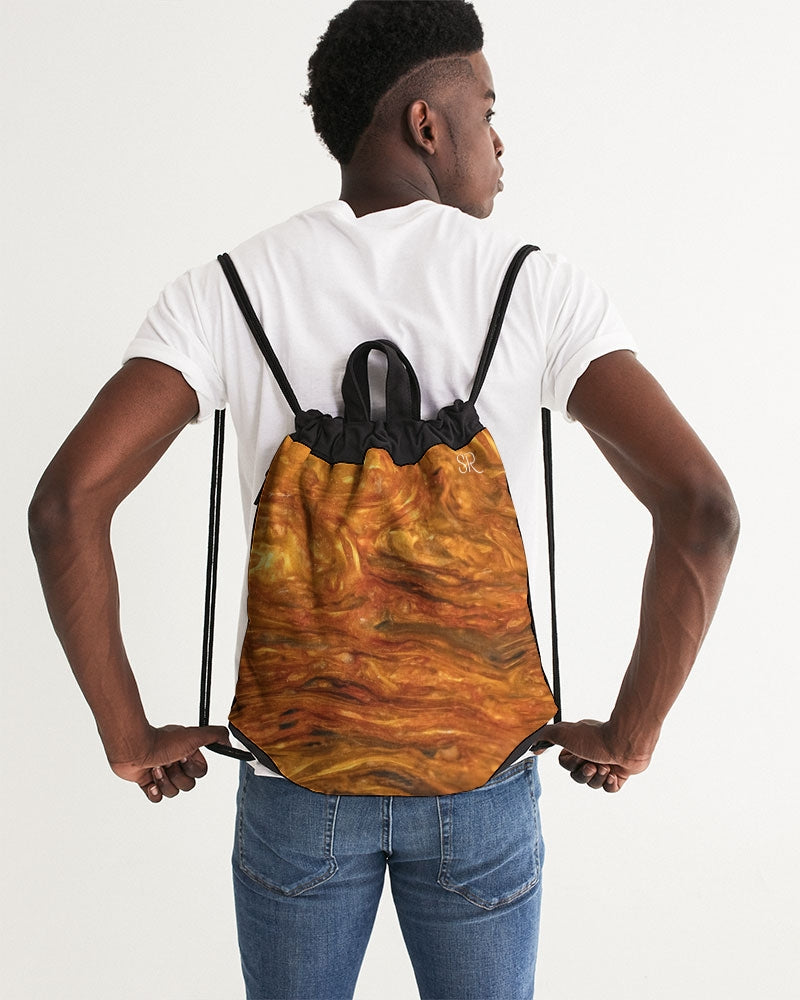 Goldish Pietersite Canvas Drawstring Bag