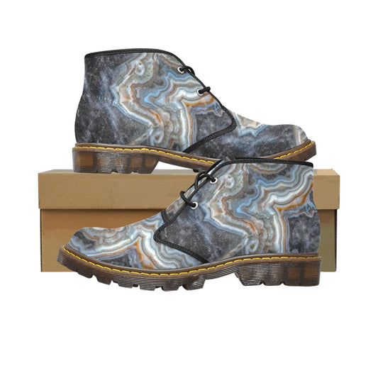 Crazy Lace Agate Striking Beauty Canvas Chukka Boots