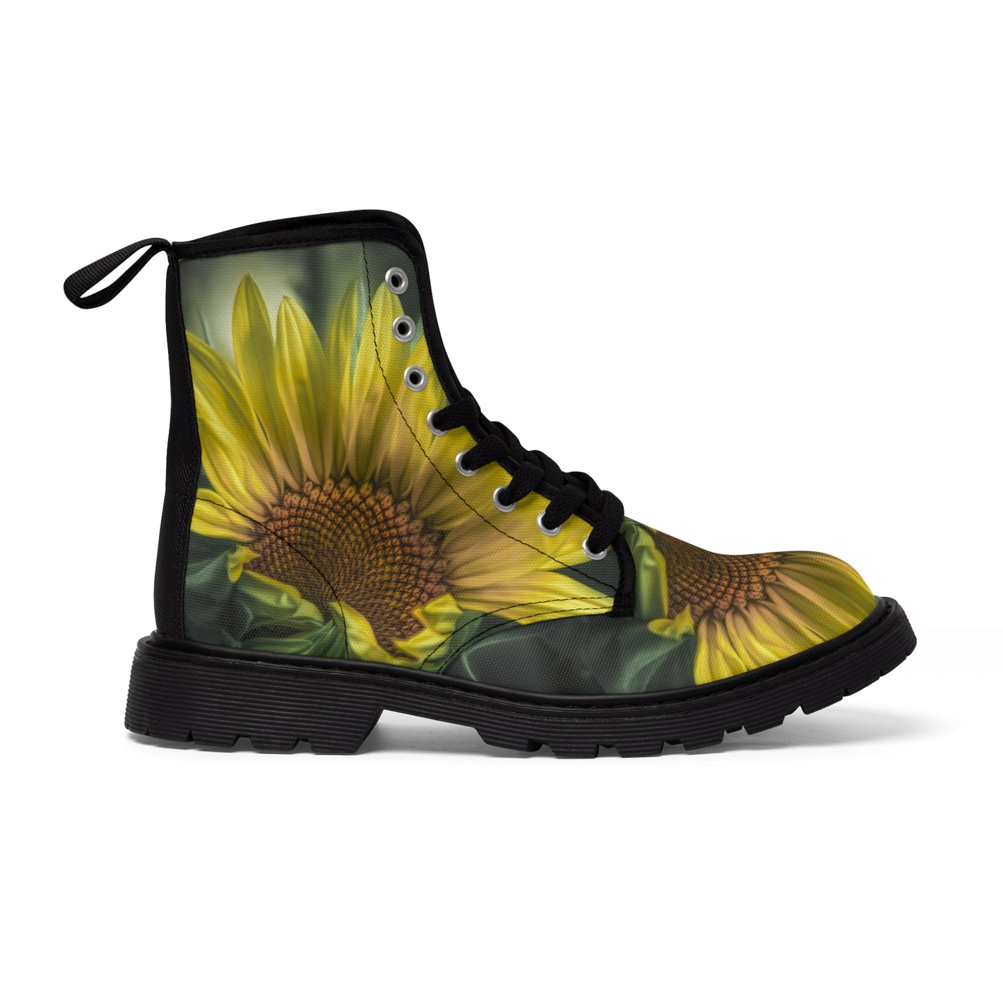 Sunflower Magnificence Canvas Art Boots