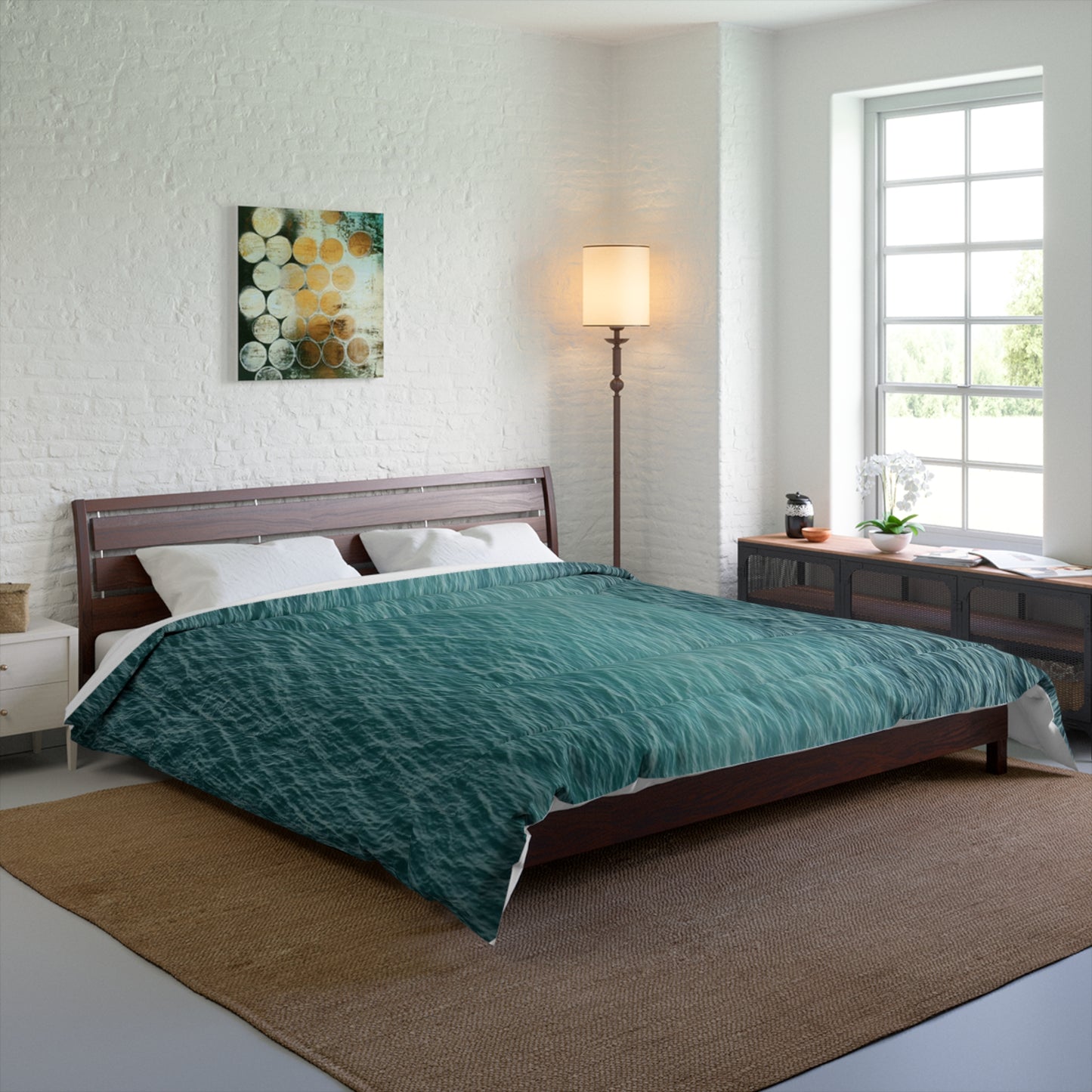 Lake Michigan Caribbean Blue Elegance & Color Comforter