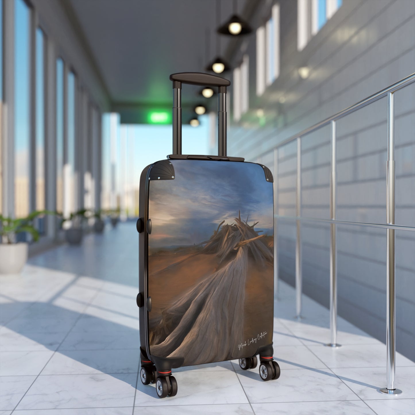 Copy of Snow Trees Above Custom Art Luggage
