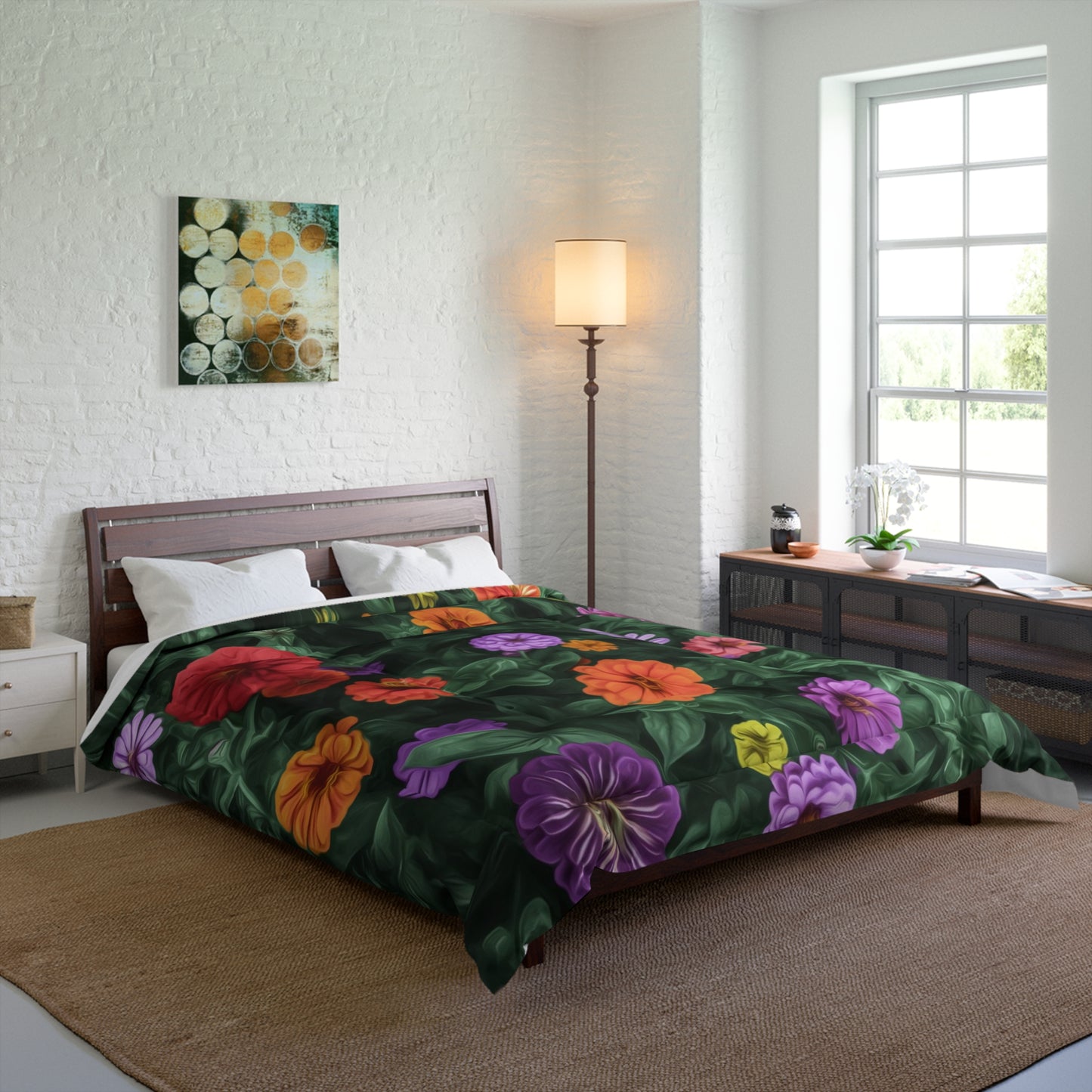 Flower Garden Elegance & Color Comforter