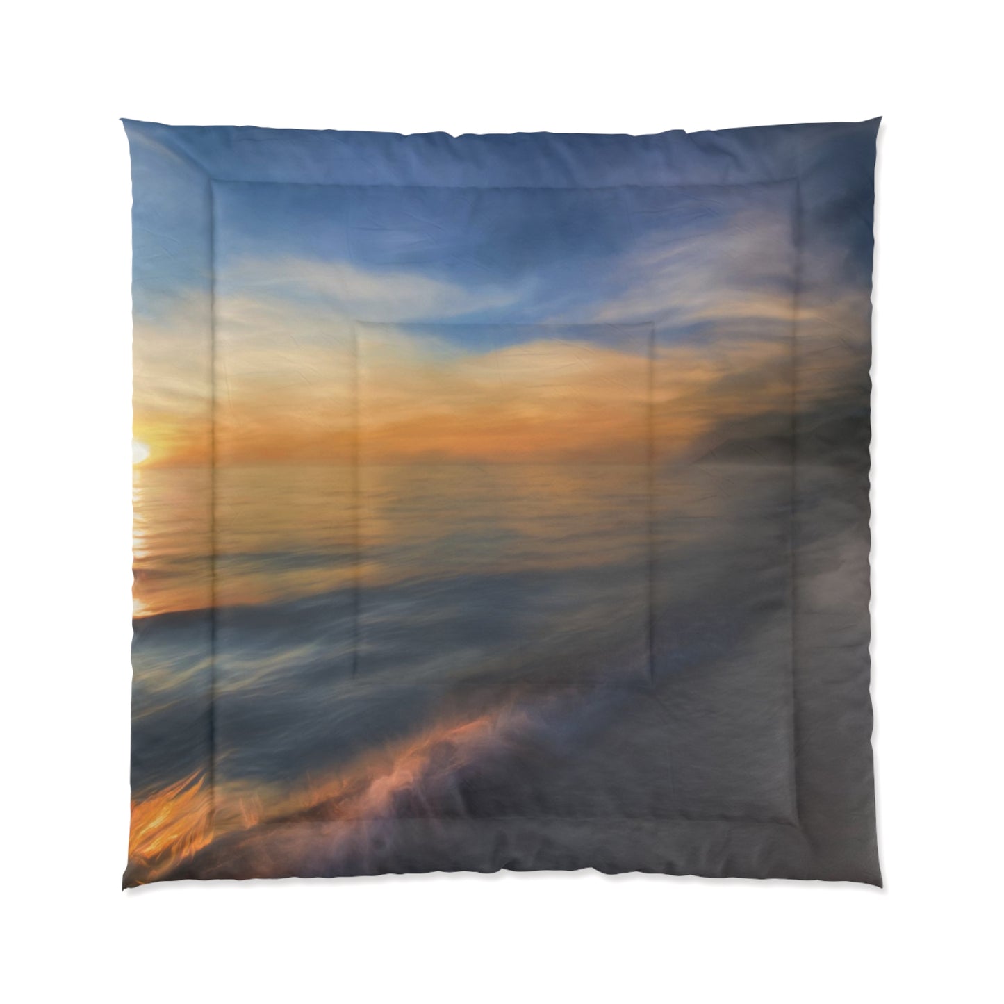 Sunset Waves Elegance of Color Comforter