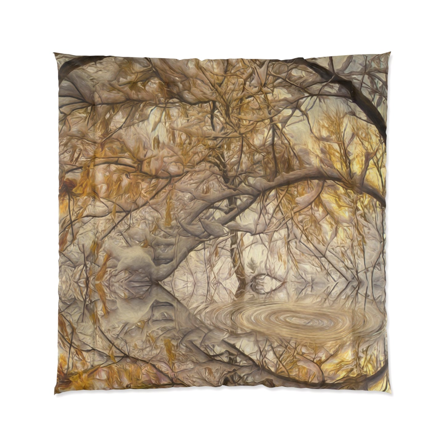 Golden Droplets Elegance & Color Comforter