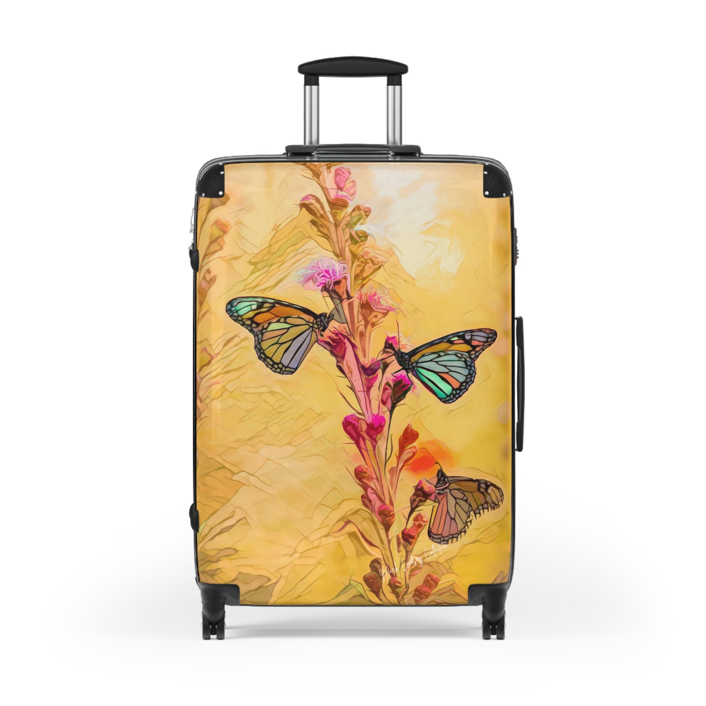 Butterfly Chroma Color Custom Art Luggage