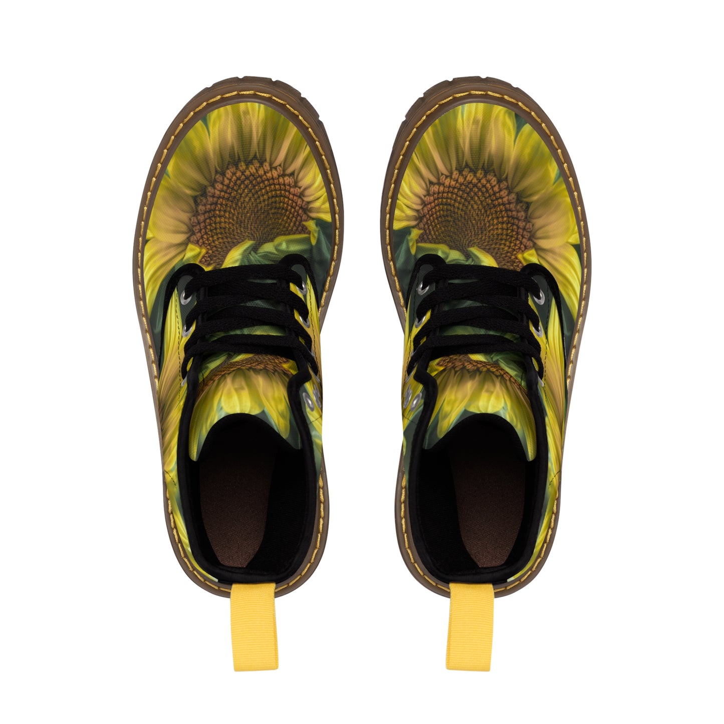Sunflower Magnificence Canvas Art Boots