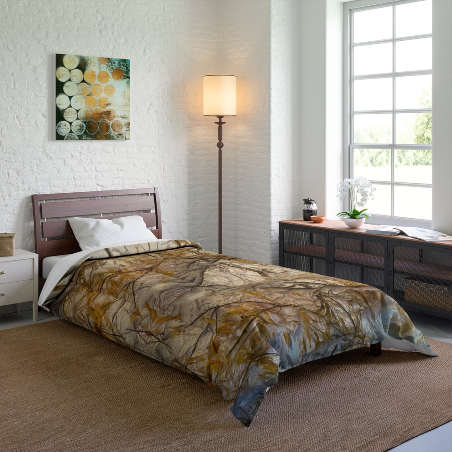 Golden Droplets Elegance & Color Comforter