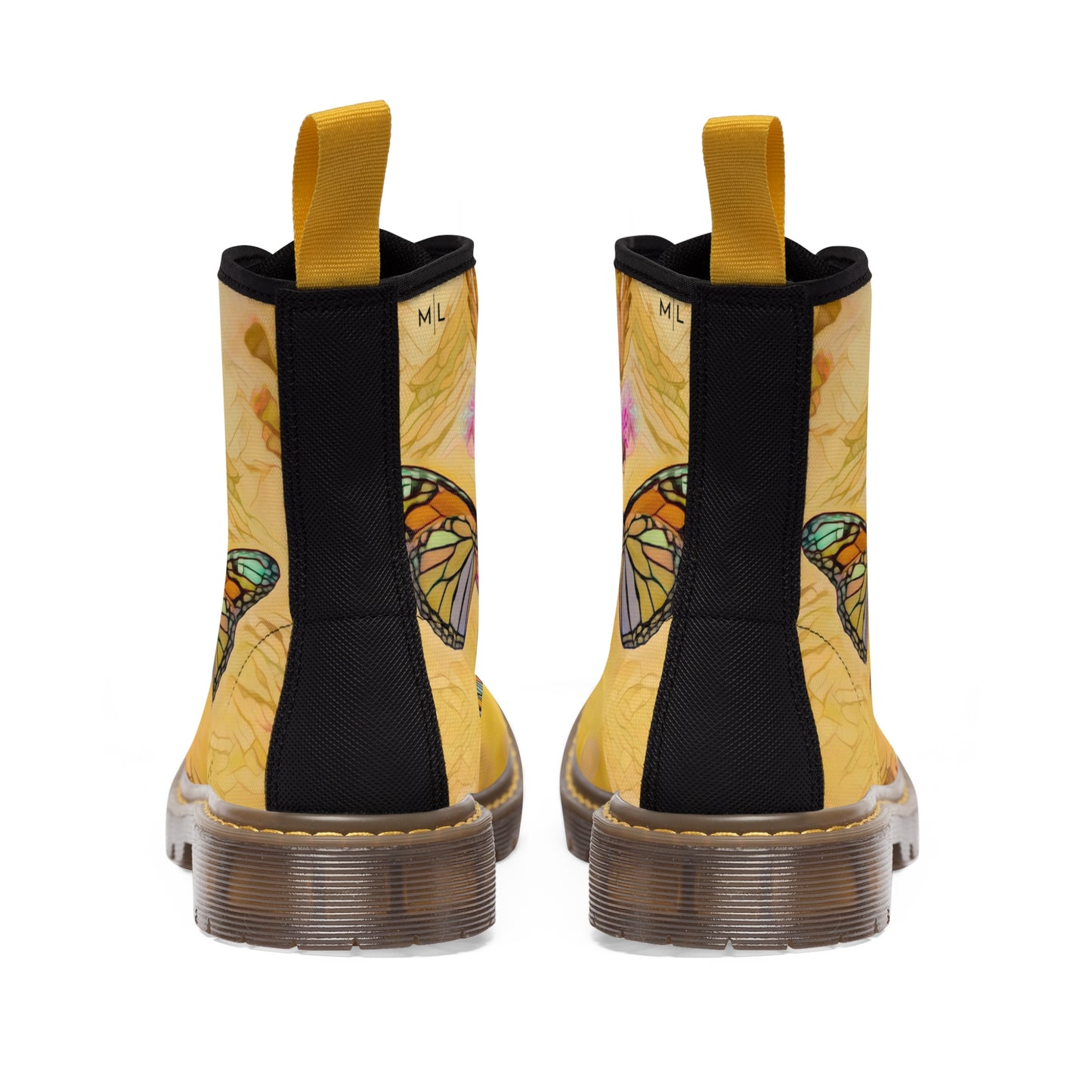 Butterfly Chroma Passion Canvas Art Boots