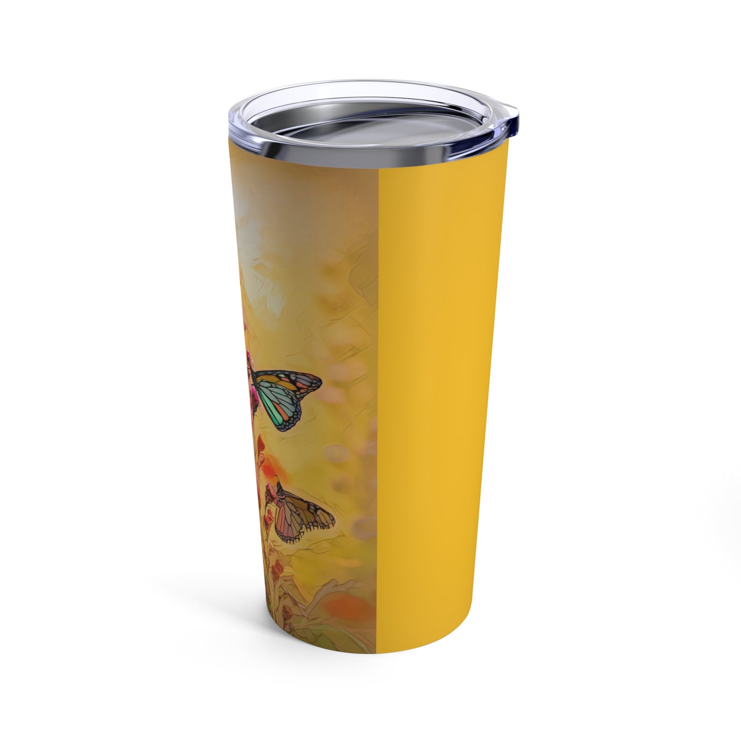 Stained Glass Monarch Tumbler 20oz