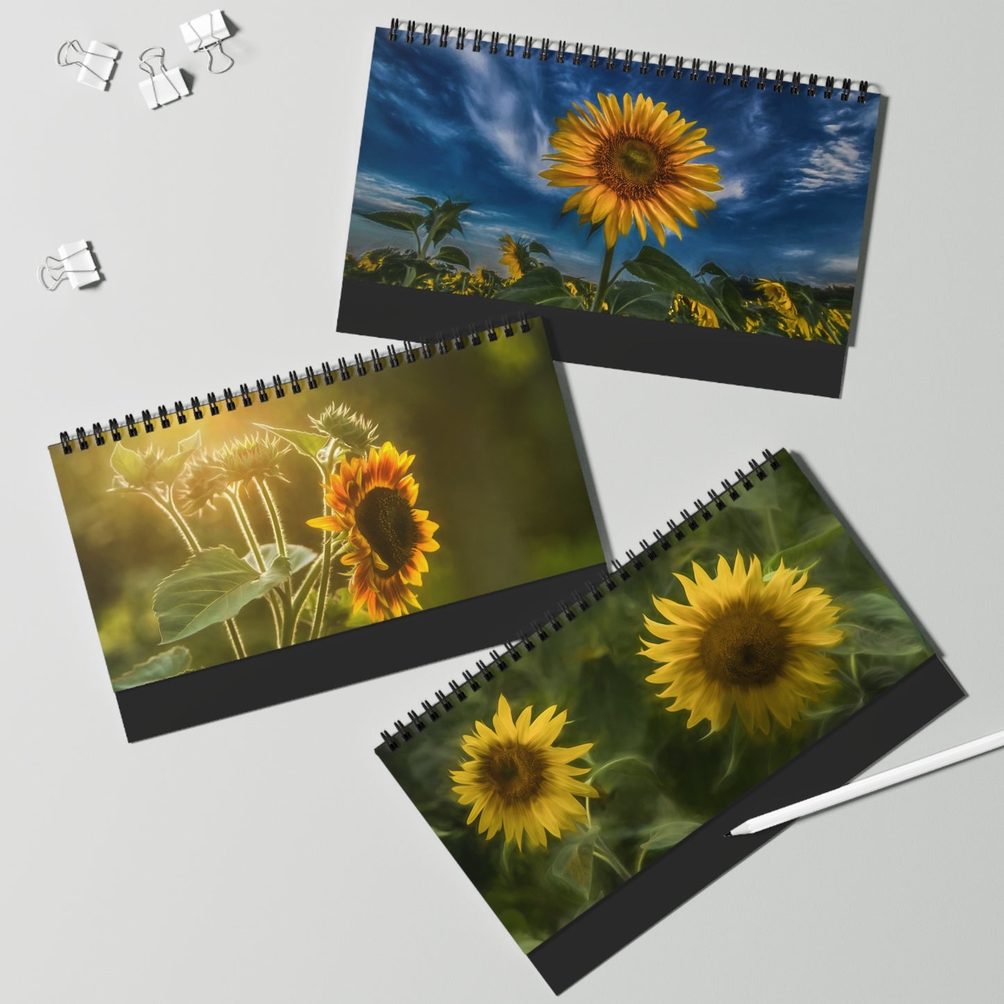 Mark Lindsay Spectacular Sunflower Collection Desk Calendar