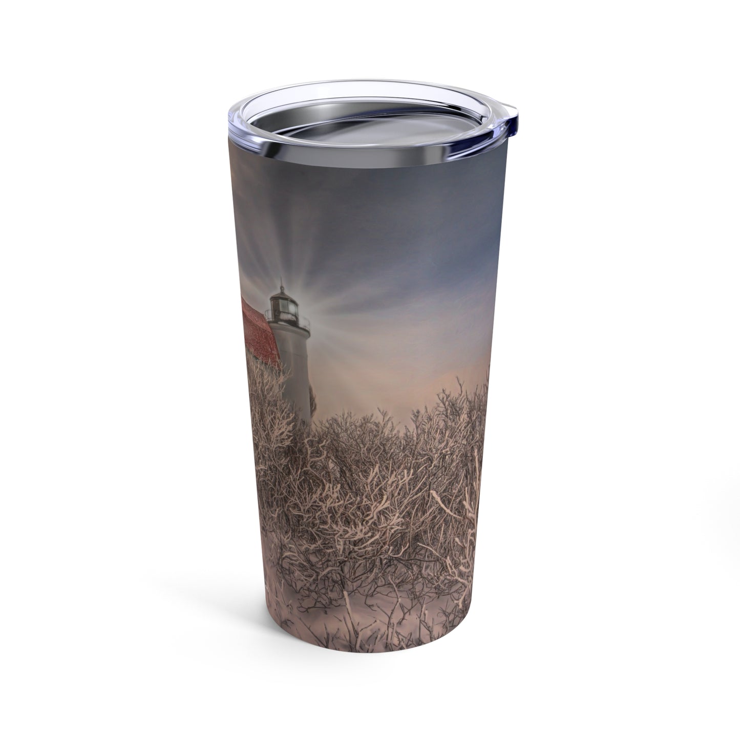 A Winter's Dream at Point Betsie Lighthouse Tumbler 20oz