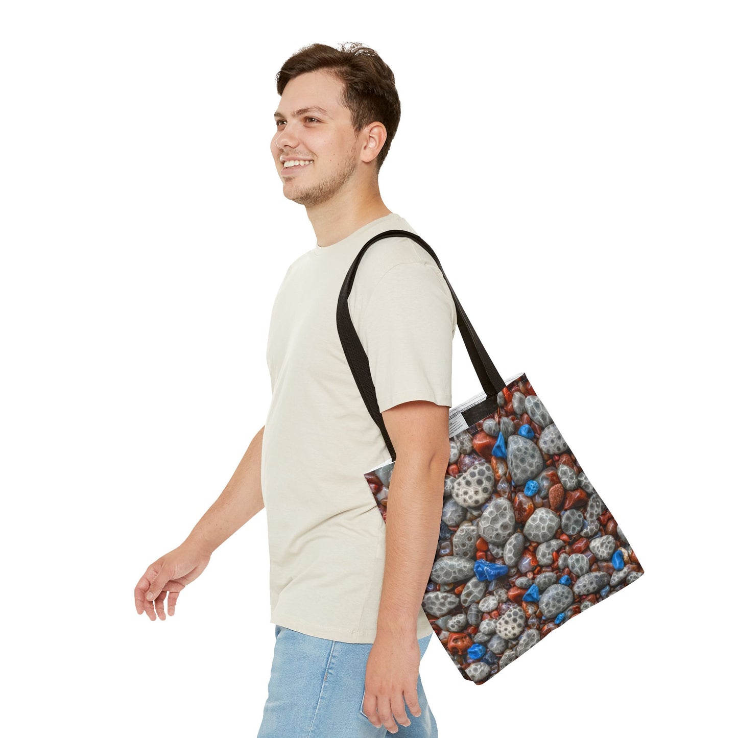 Stone Tote Bag - Michigan Treasured Stones