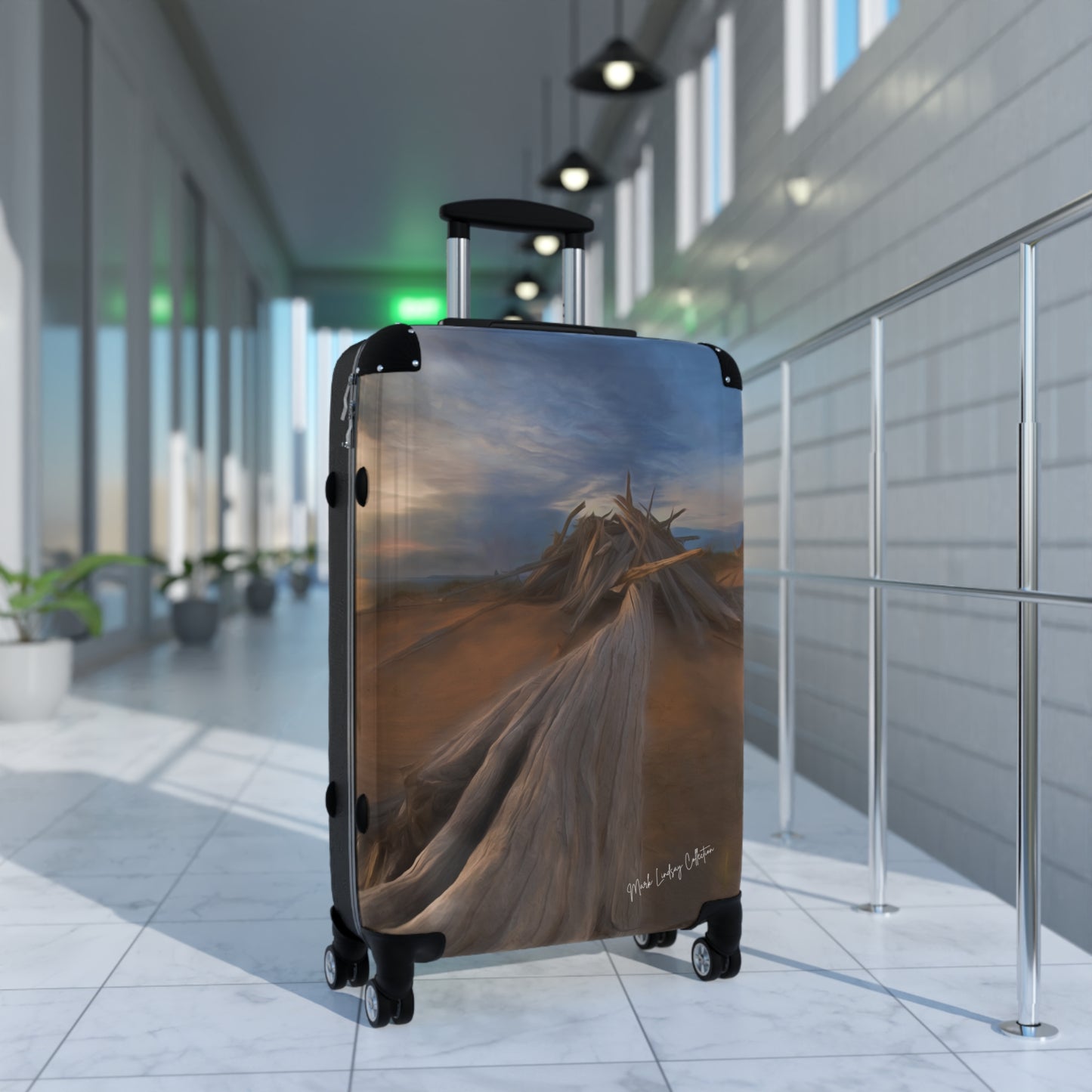 Copy of Snow Trees Above Custom Art Luggage