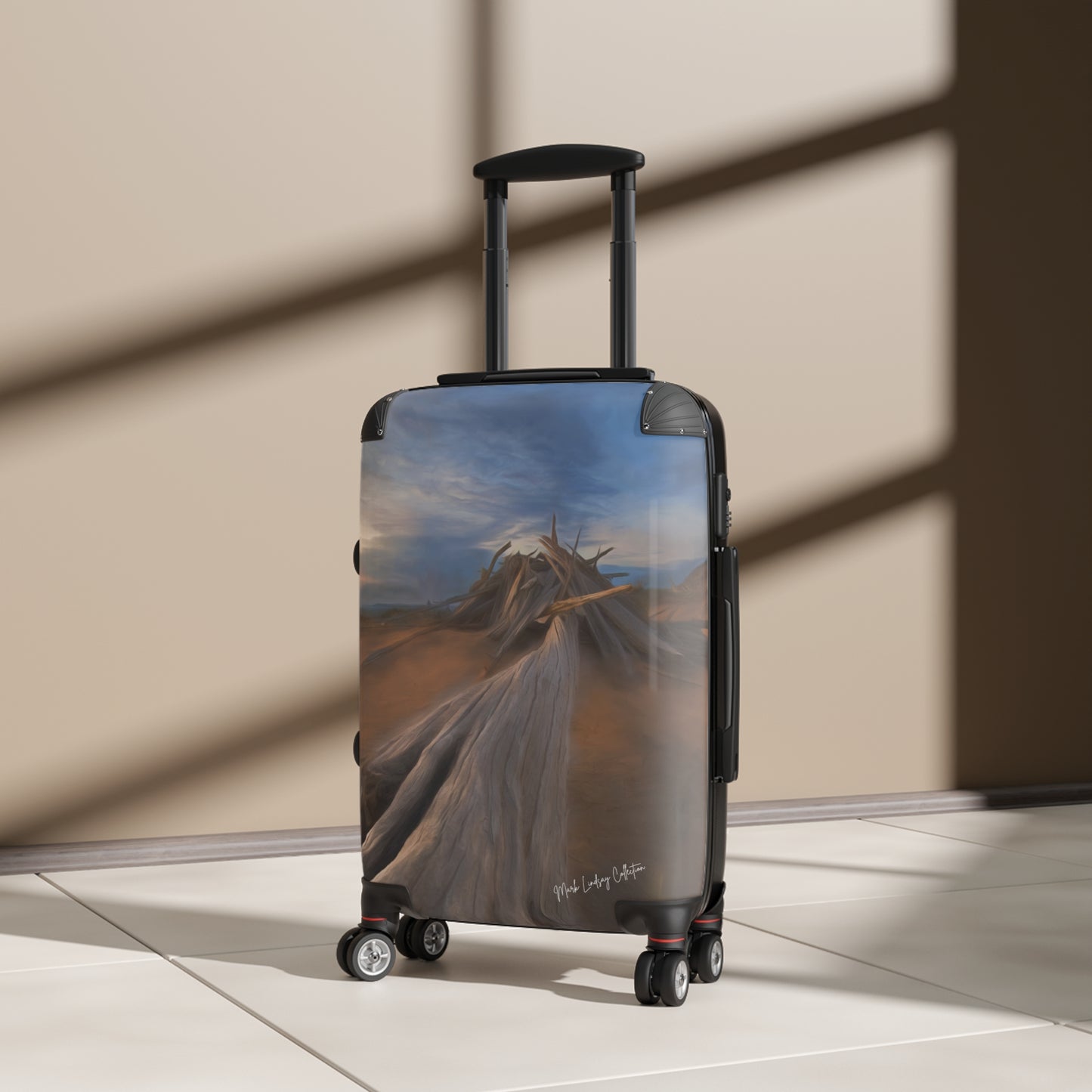 Copy of Snow Trees Above Custom Art Luggage