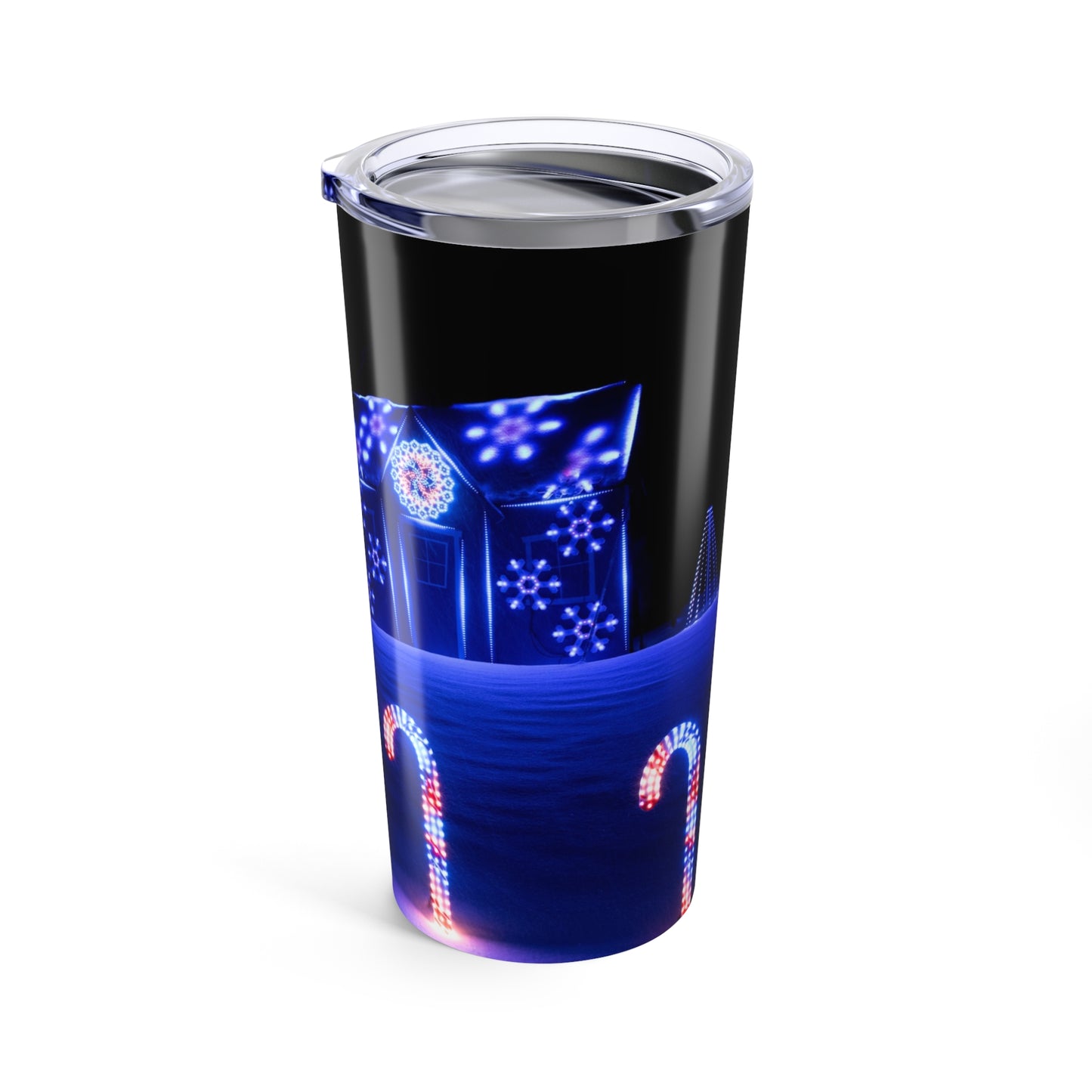 Festive Christmas Lights 20oz Insulated Travel Tumbler