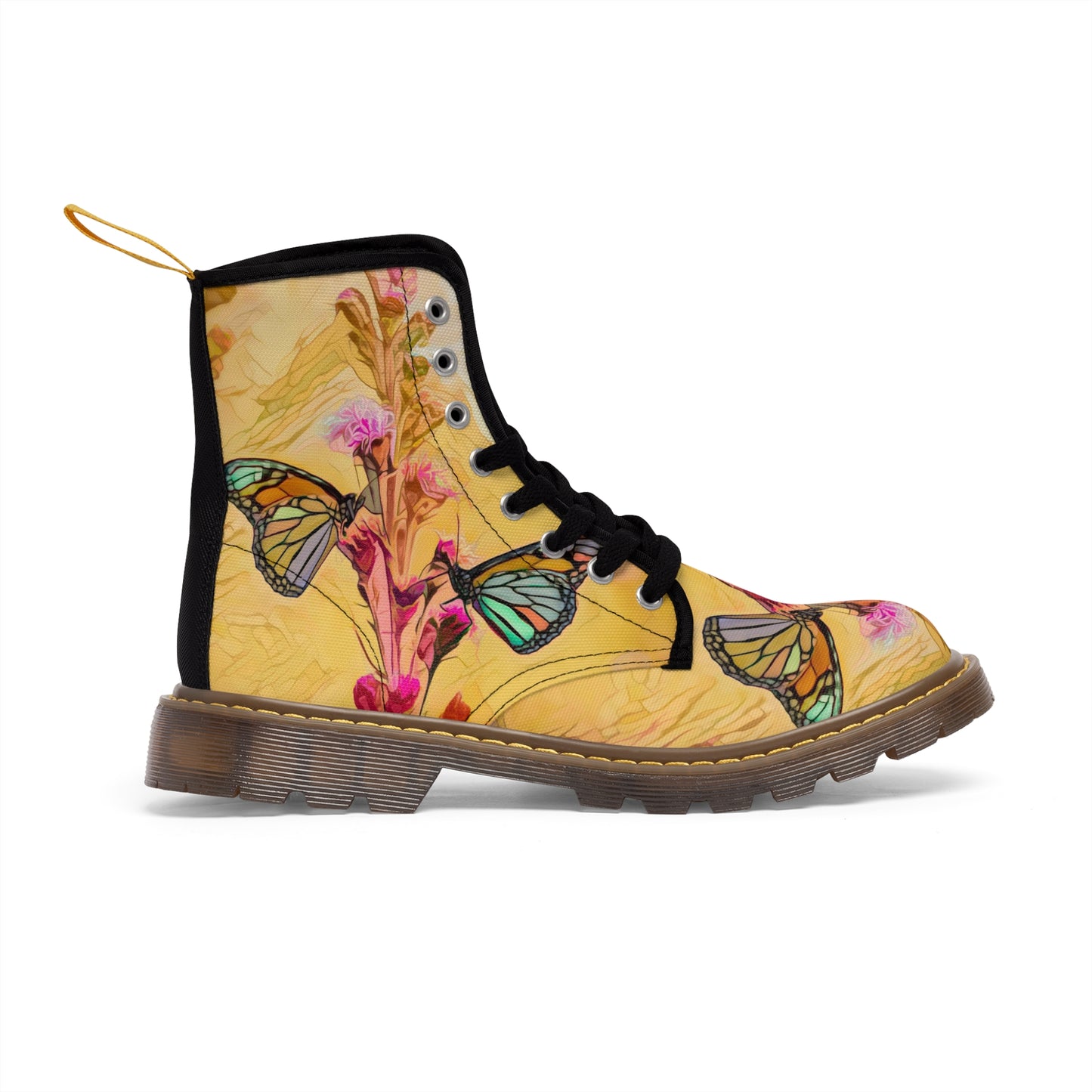 Butterfly Chroma Passion Canvas Art Boots