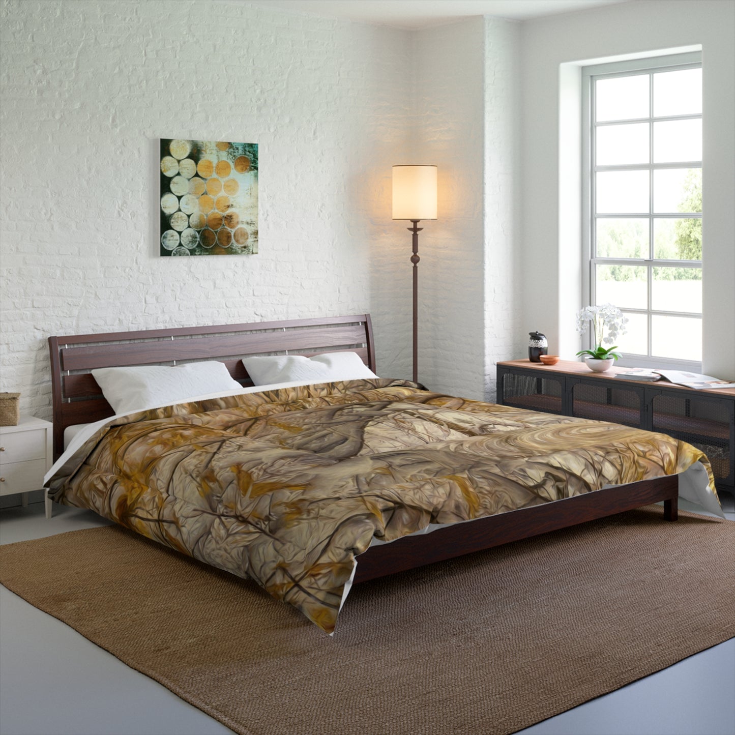 Golden Droplets Elegance & Color Comforter