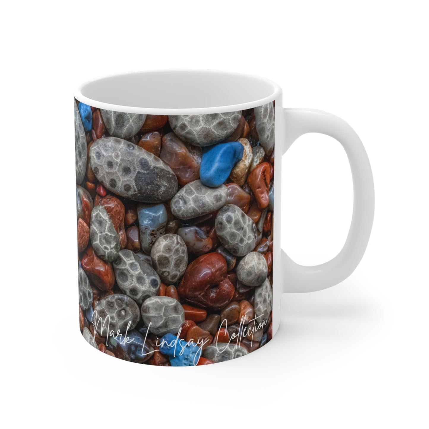 Petoskey Stone Geological Tapestry Coffee Cup