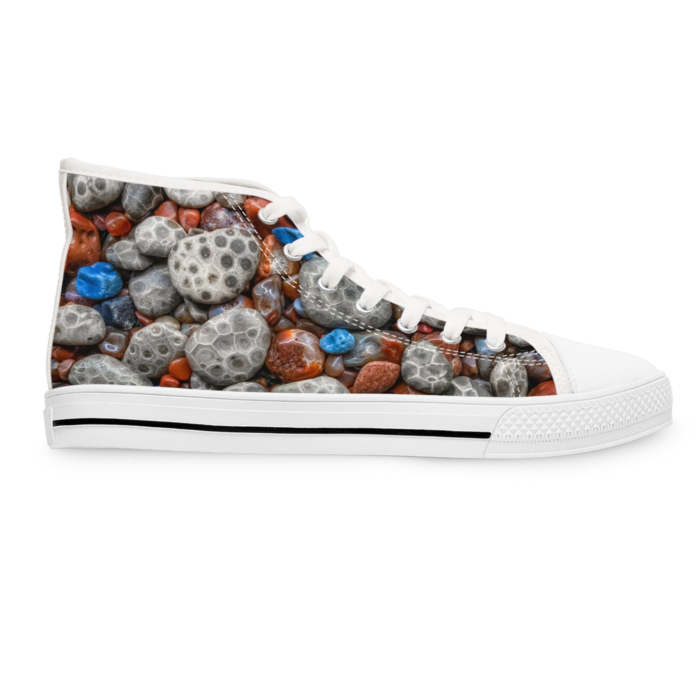 Michigan's Treasured Stones Women's High-Top Sneakers