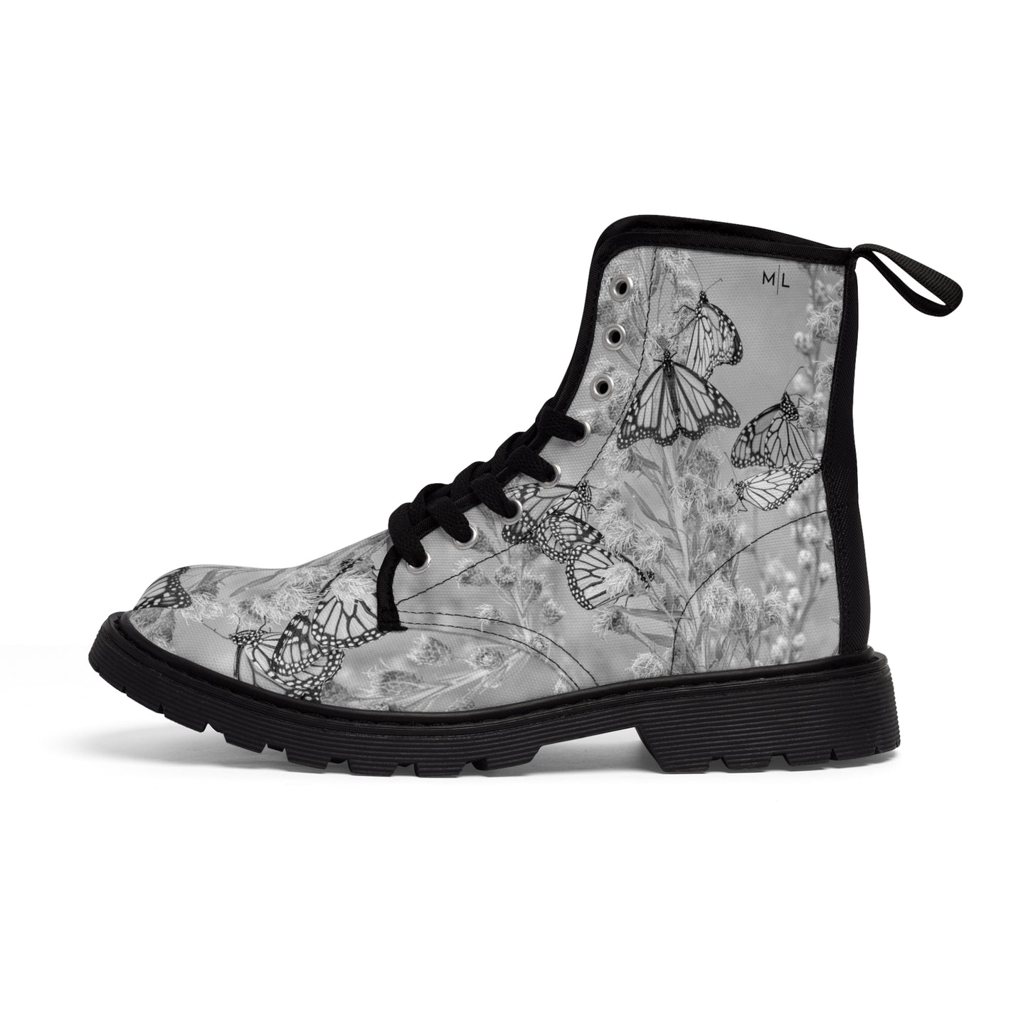Butterfly Shades of Grey Art Boots