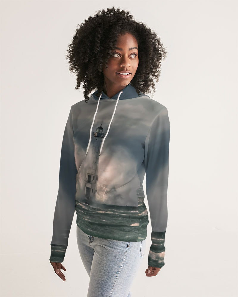 Frankfort Lighthouse Nature's Fury Women's Hoodie