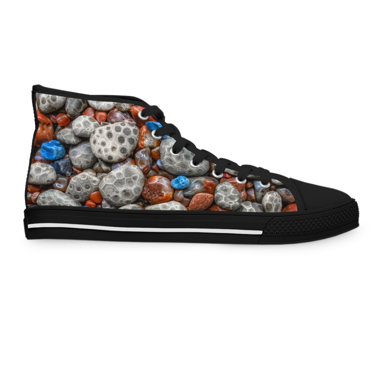 Michigan's Treasured Stones Women's High-Top Sneakers