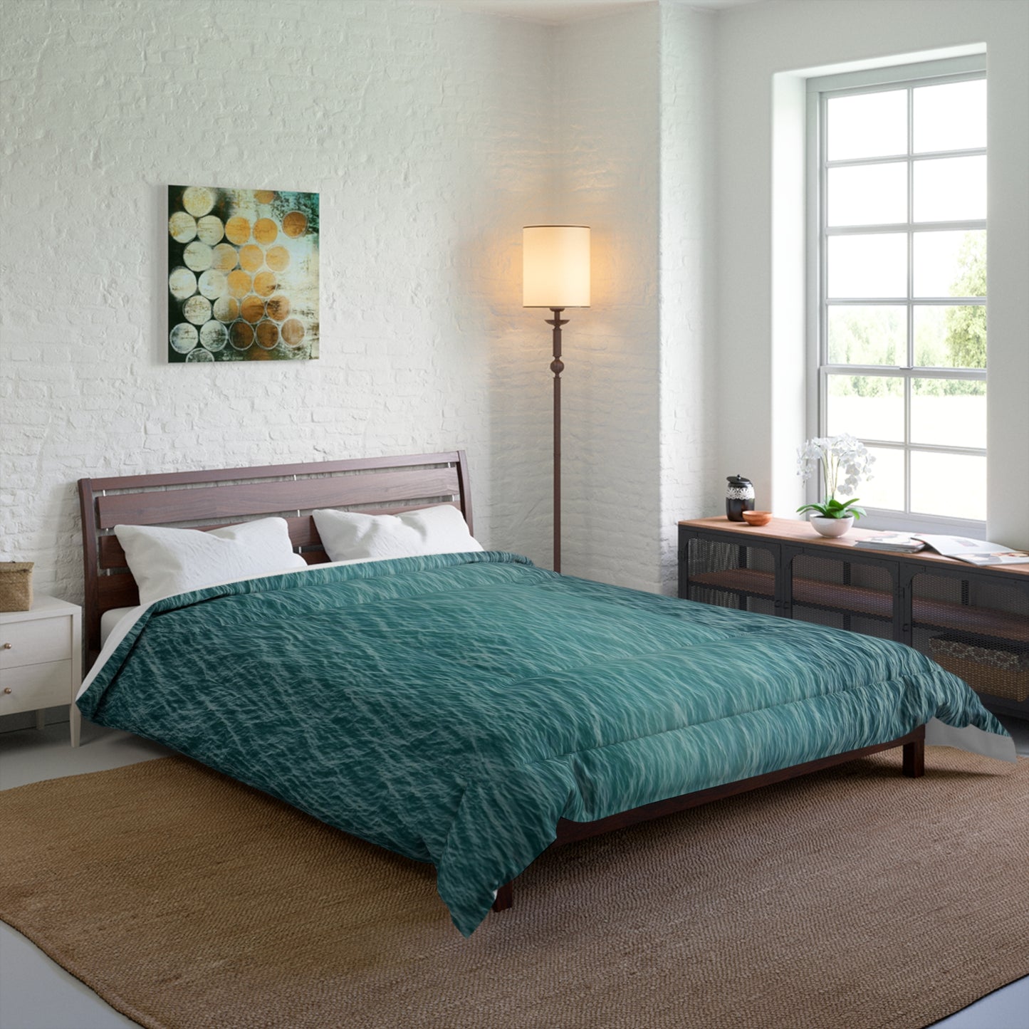 Lake Michigan Caribbean Blue Elegance & Color Comforter