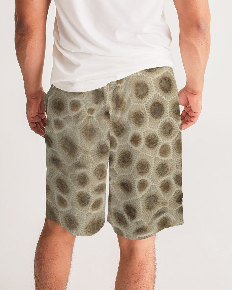 Petoskey Stone Men's All-Over Print Jogger Shorts
