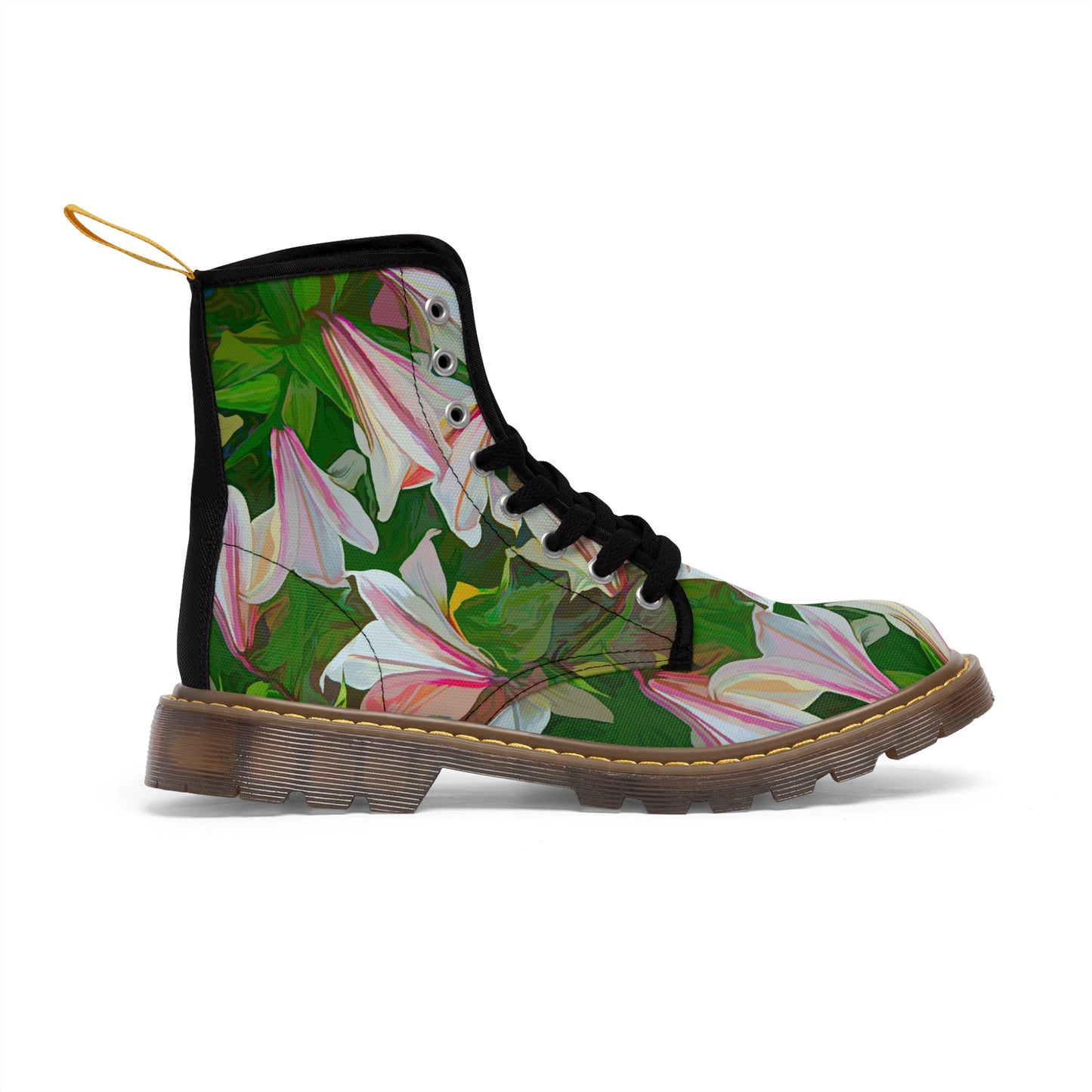 Lilly Garden Spectacular Canvas Art Boots