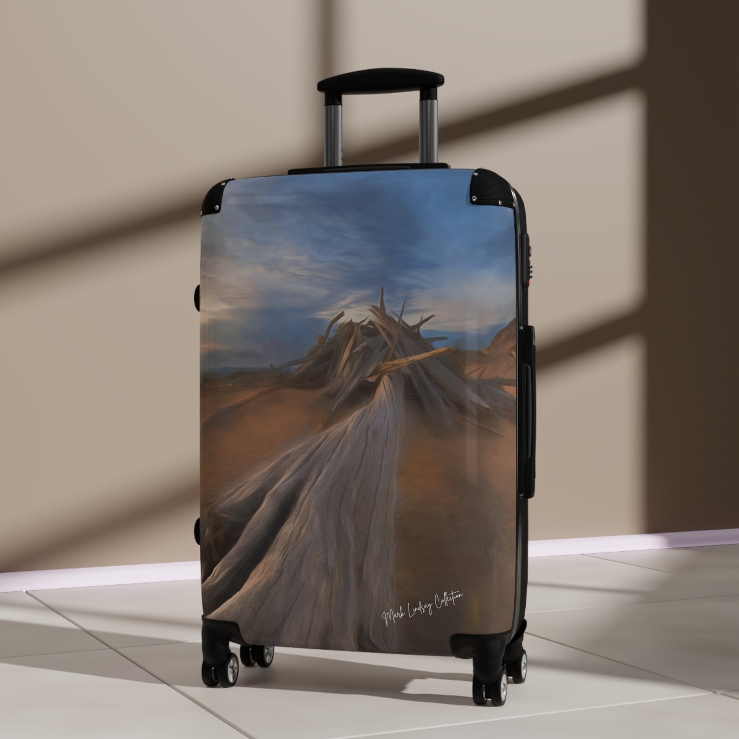 Copy of Snow Trees Above Custom Art Luggage