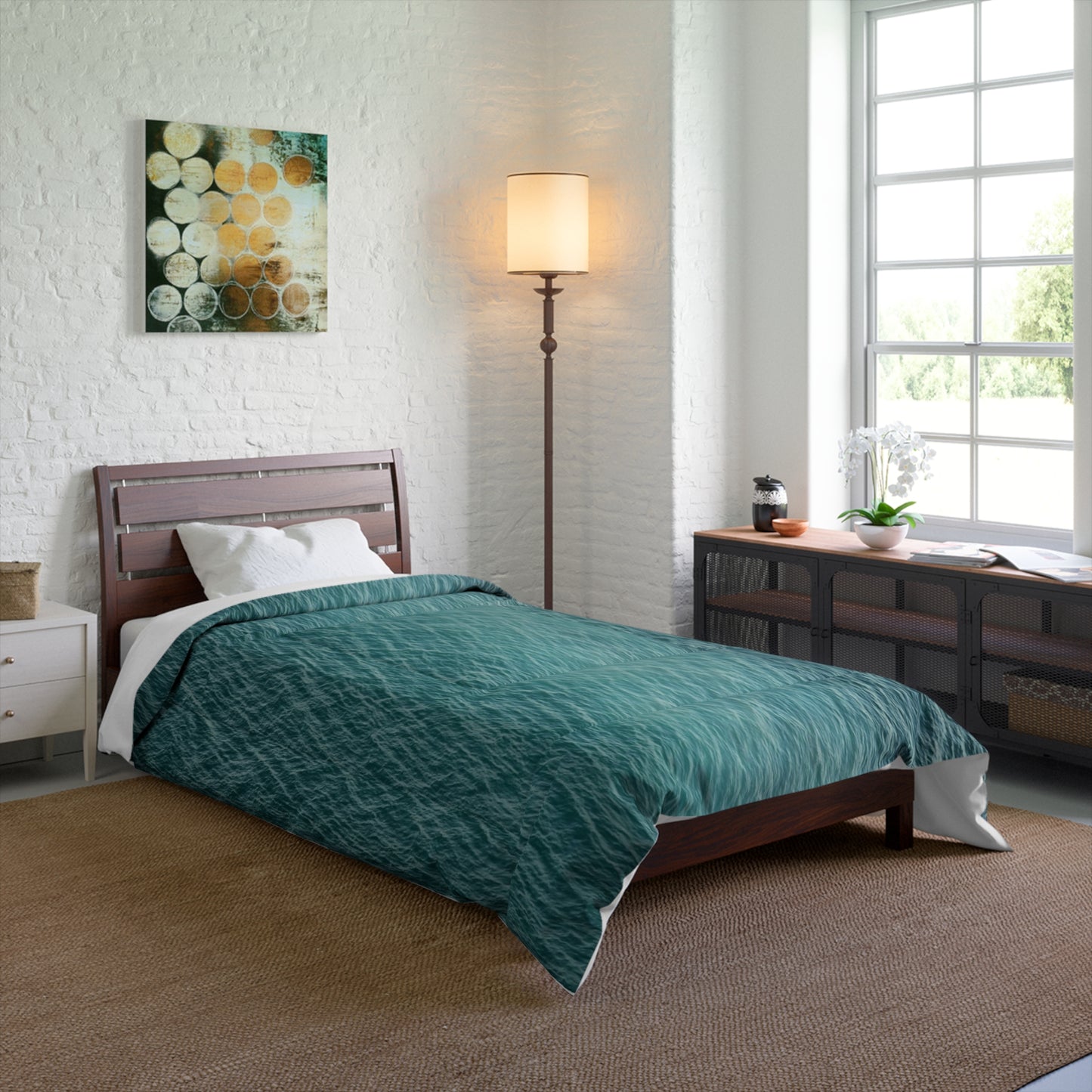 Lake Michigan Caribbean Blue Elegance & Color Comforter
