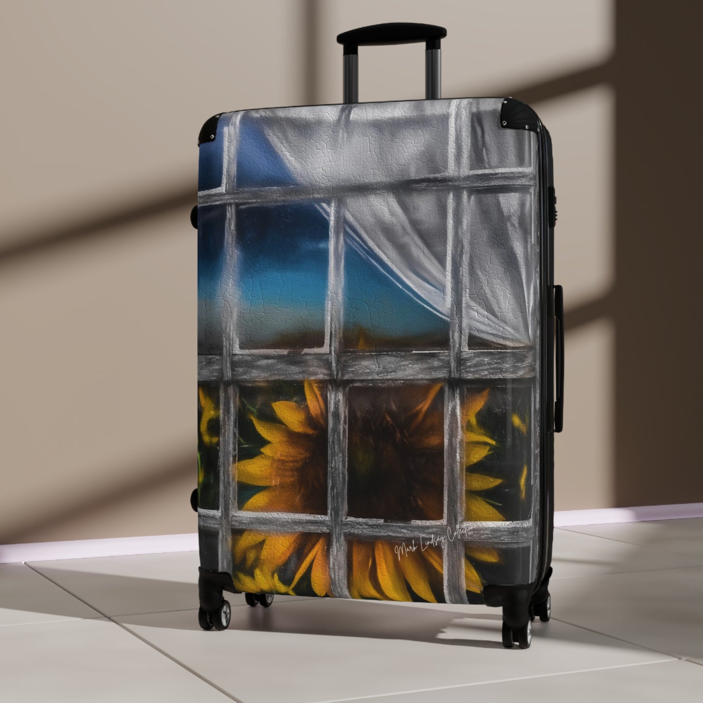 Sunflower Window Custom Art Luggage