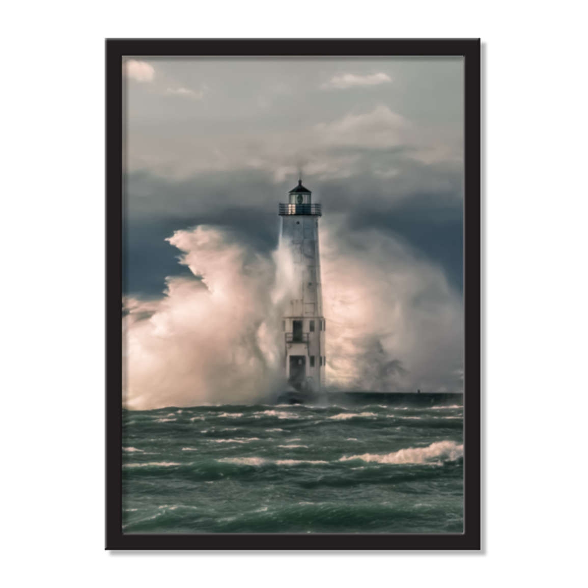 Frankfort Lighthouse AirFrame Photo Tile