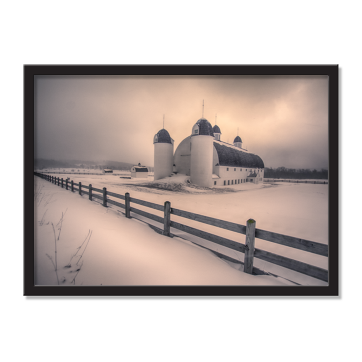 D.H. Day in Winter AirFrame Photo Tile