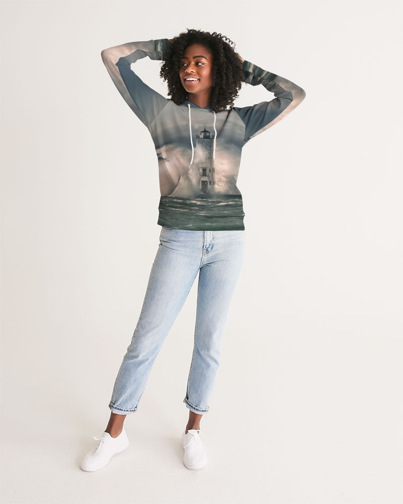 Frankfort Lighthouse Nature's Fury Women's Hoodie