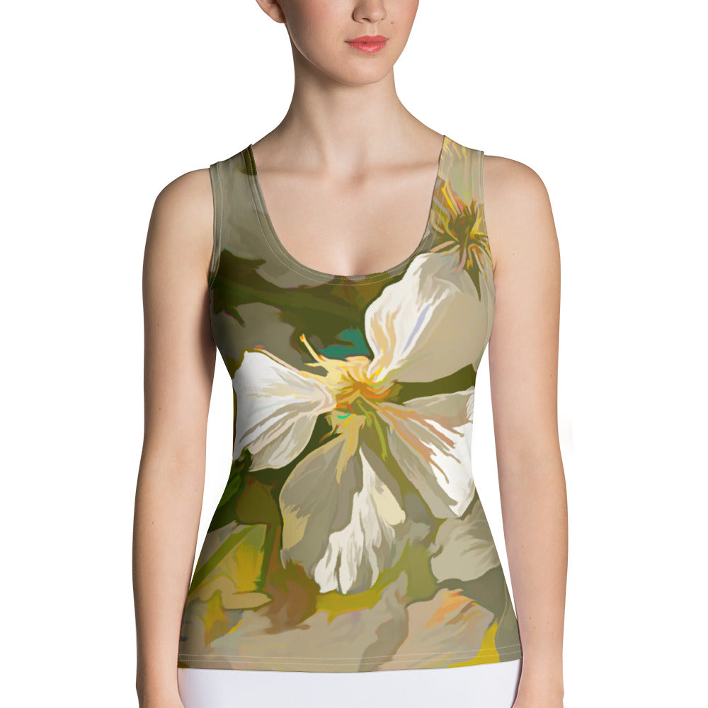 Cherry Blossom Art Tank Top