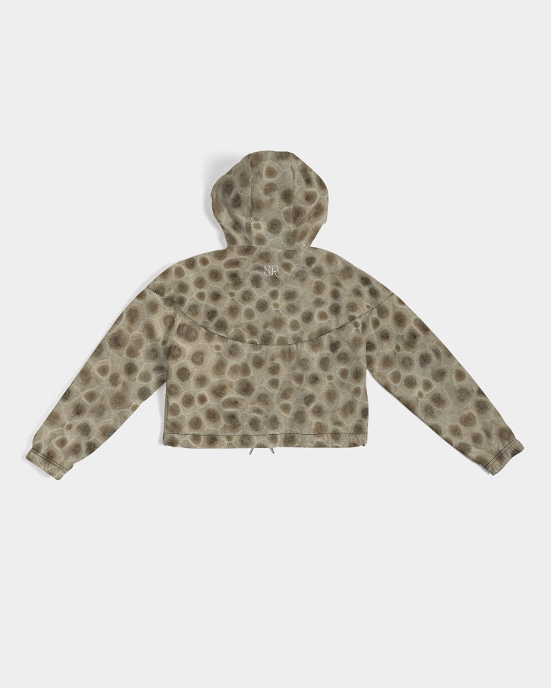 Petoskey Stone Cropped Windbreaker