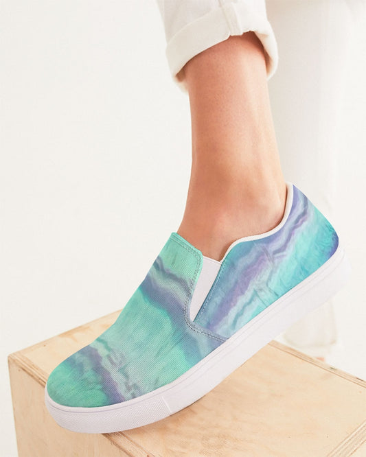 Rainbow Fluorite Metaphysical Slip-On Canvas Shoes