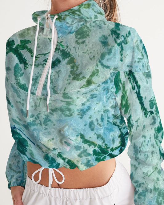 Tree Agate Rising Strong Cropped Windbreaker