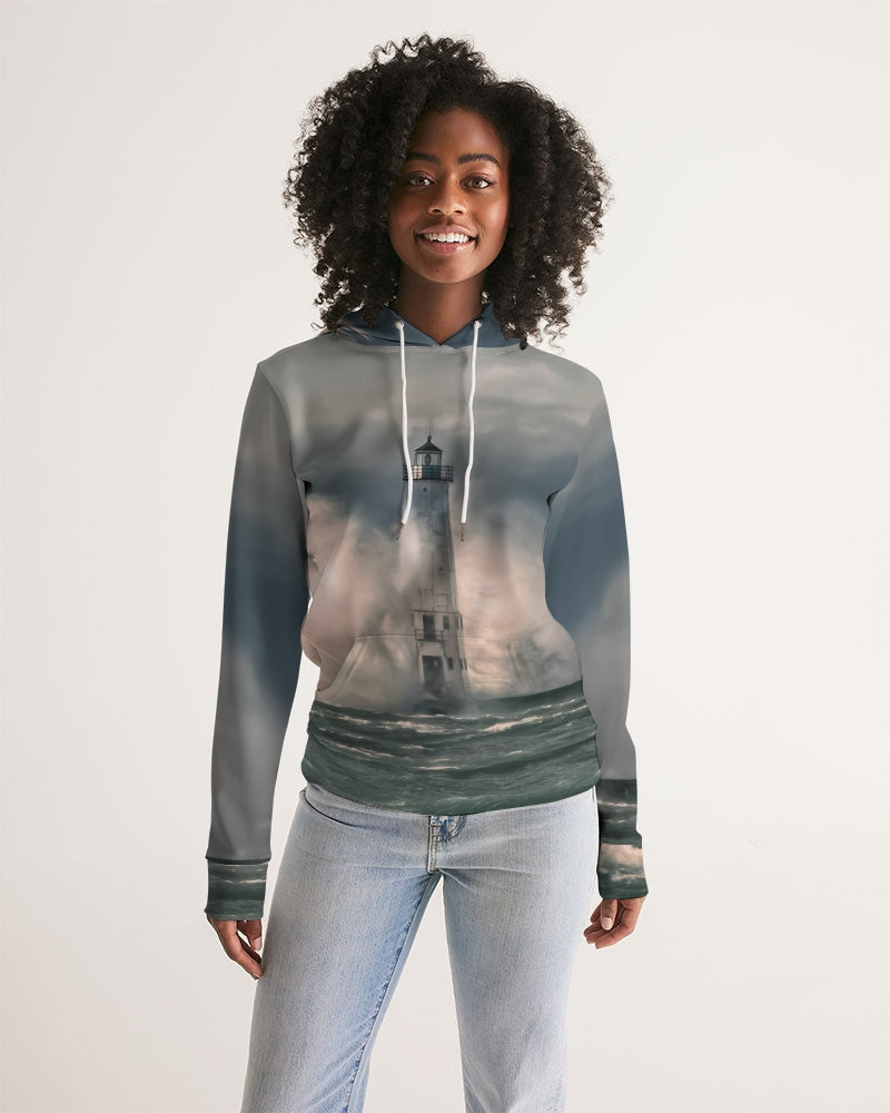 Frankfort Lighthouse Nature's Fury Women's Hoodie