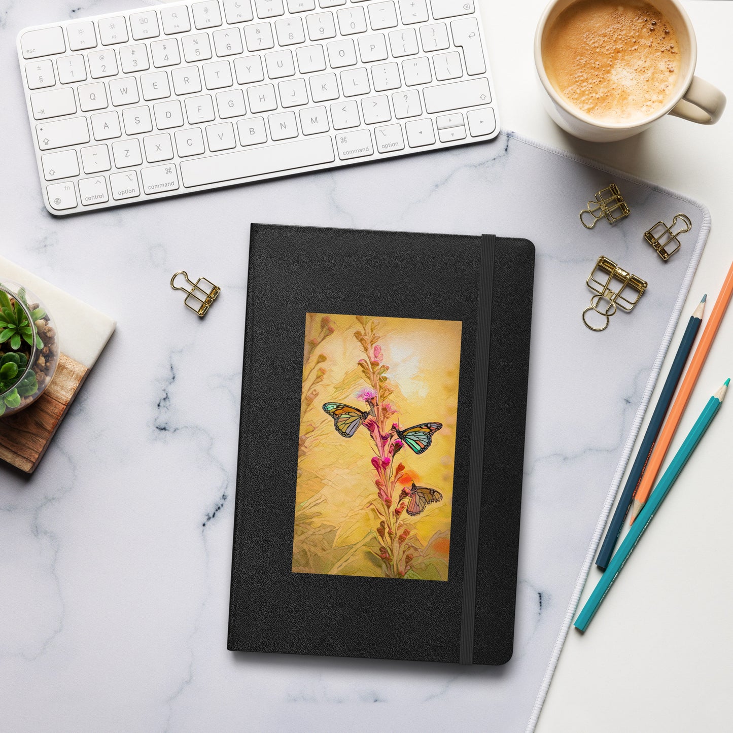 Chroma Butterfly Passion Hardcover bound notebook