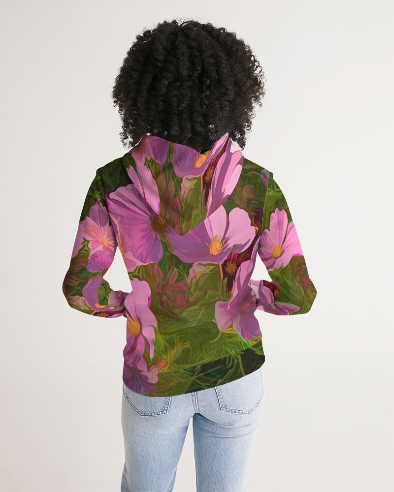 Chroma Pink Flower Women's Hoodie