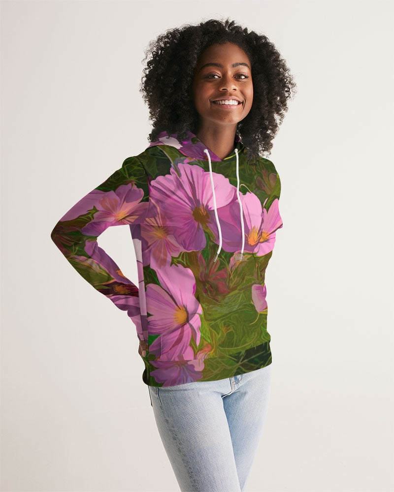 Chroma Pink Flower Women's Hoodie