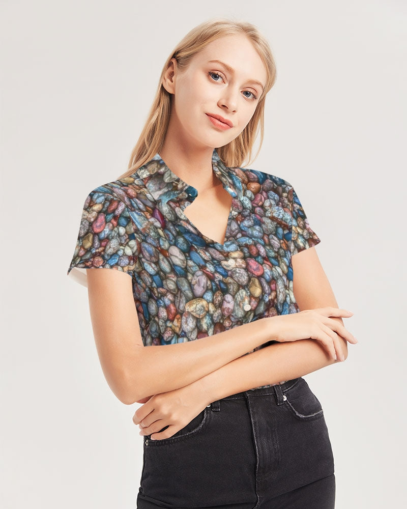 Beachcomber Women's Short Sleeve Button Up