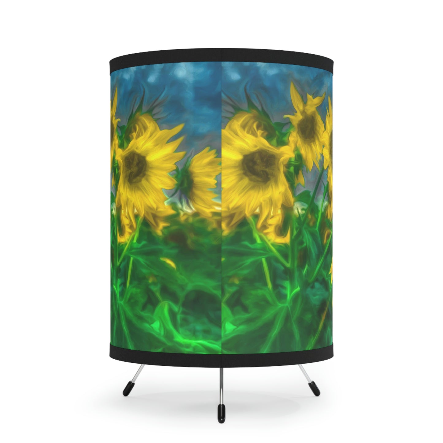 Van Gogh Sunflowers Tripod Art Lamp