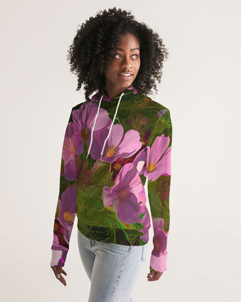 Chroma Pink Flower Women's Hoodie
