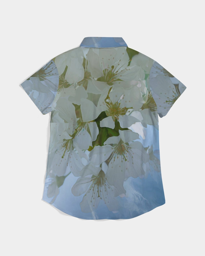 Summer Solstice Women's Short Sleeve Button Up