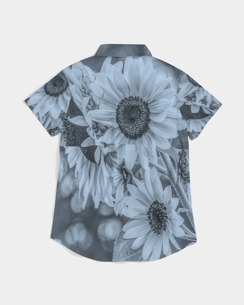 Summer Serenity Women's Short Sleeve Button Up