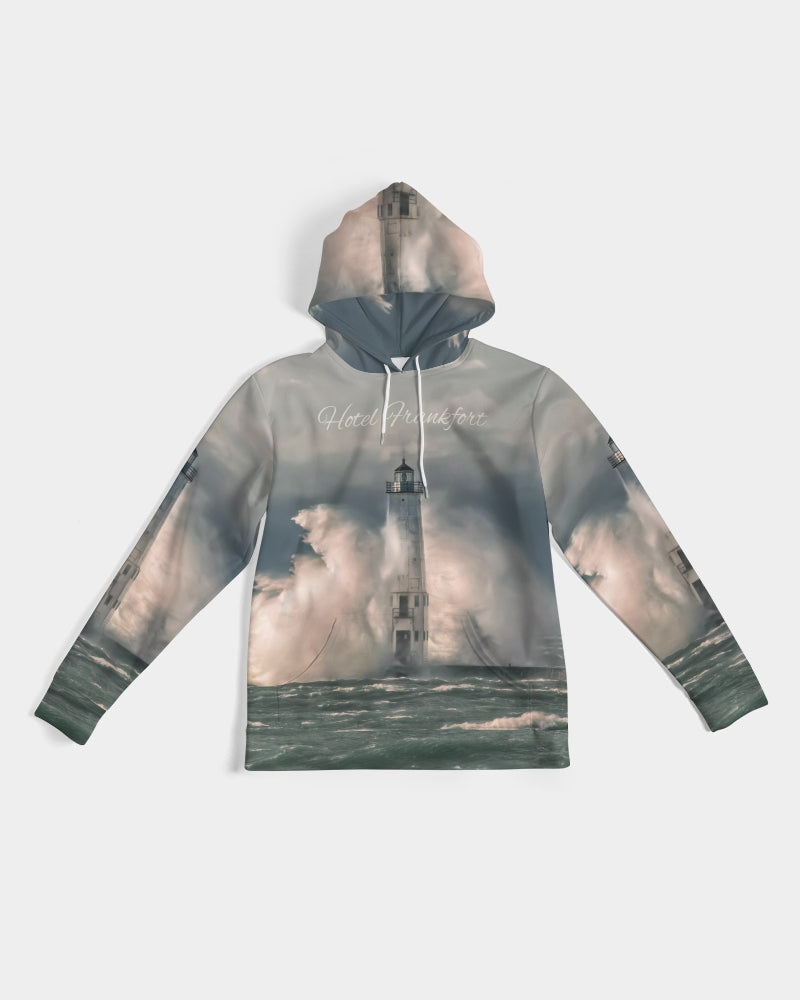 Frankfort Lighthouse with Hotel Frankfort Men's Hoodie