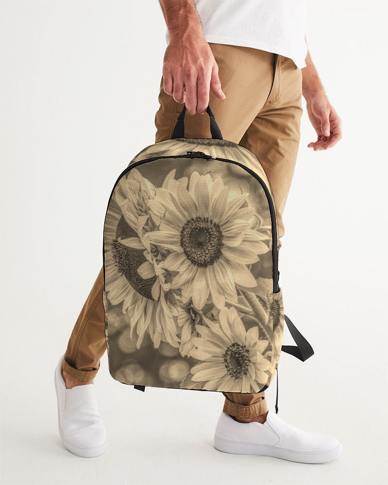 Sunflower Serenity Large Backpack